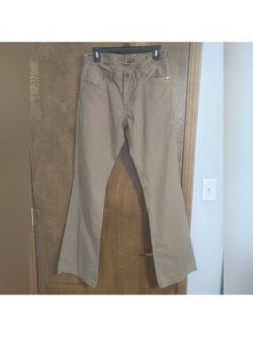BKE Fulton Khaki Pants Men's Waist size 31 Inseam 34 Walnut 100% cotton Bootcut